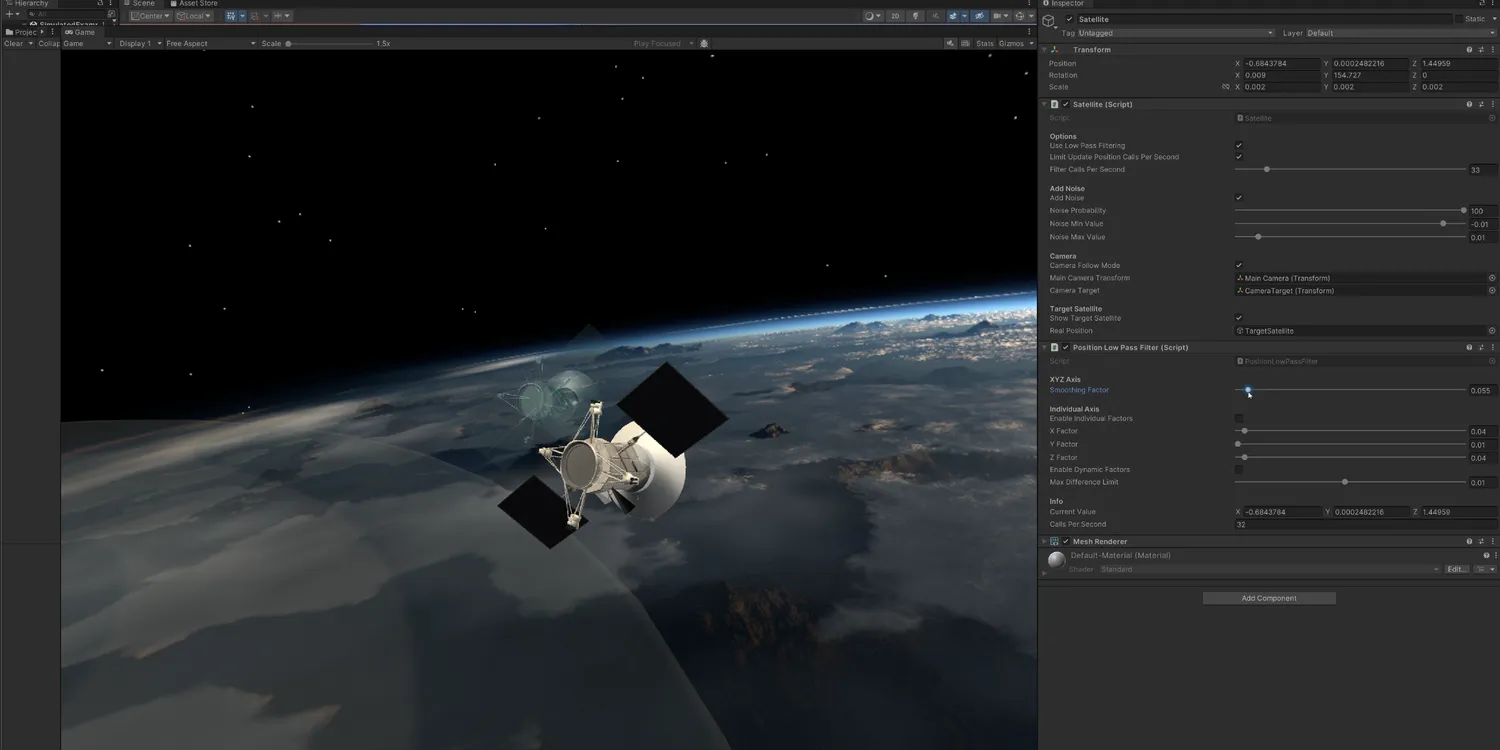 Enhancing Unity Applications: Smoothing Real-World Vehicle Position Data with Low-Pass Filters