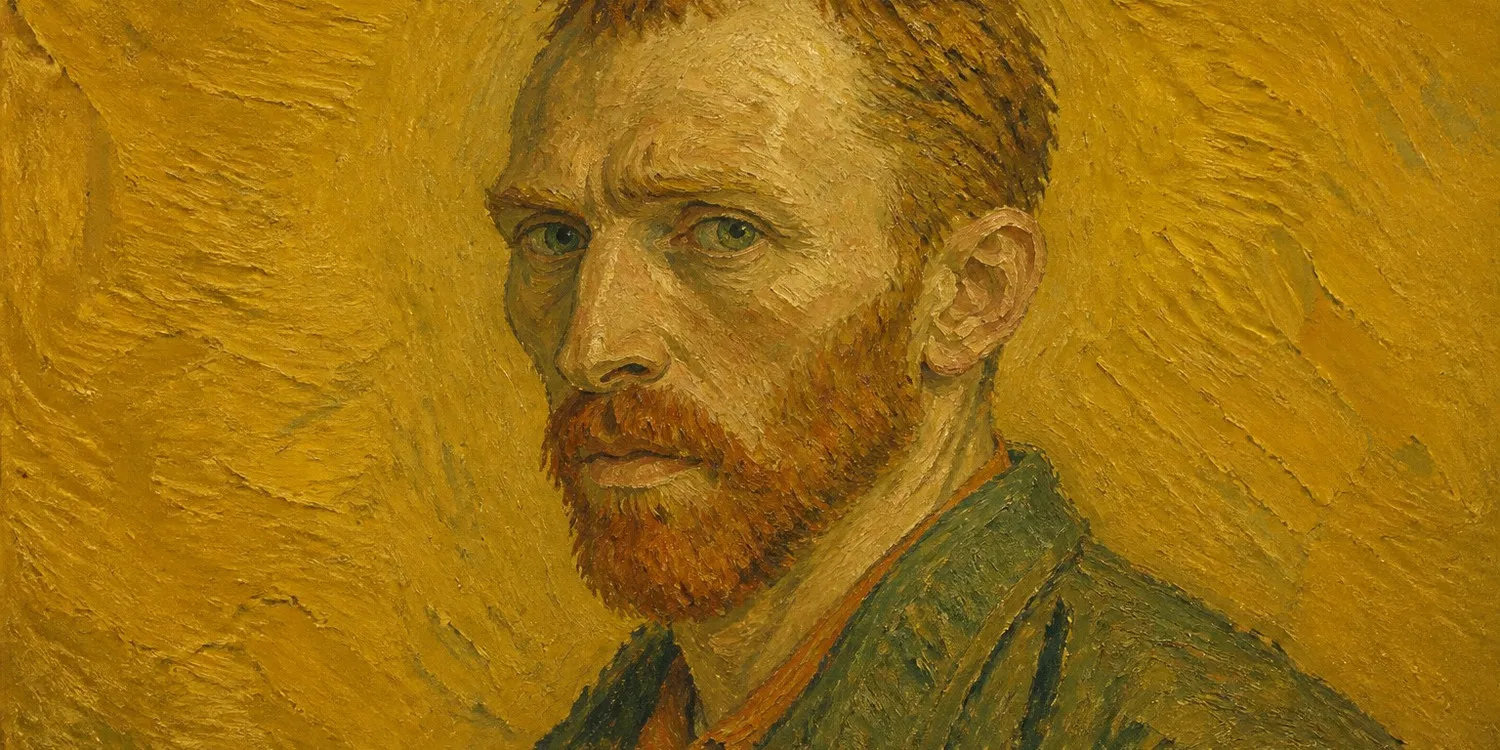 AI-generated portrait of Vincent van Gogh in his own painting style, a frame from a Painted Awake video